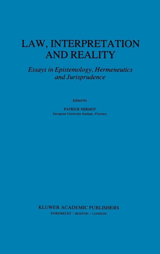 Front cover_Law, Interpretation and Reality