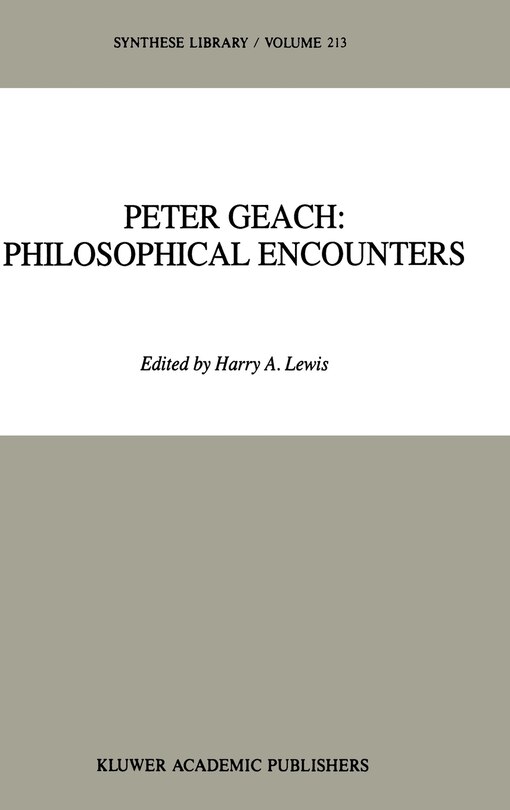 Couverture_Peter Geach: Philosophical Encounters