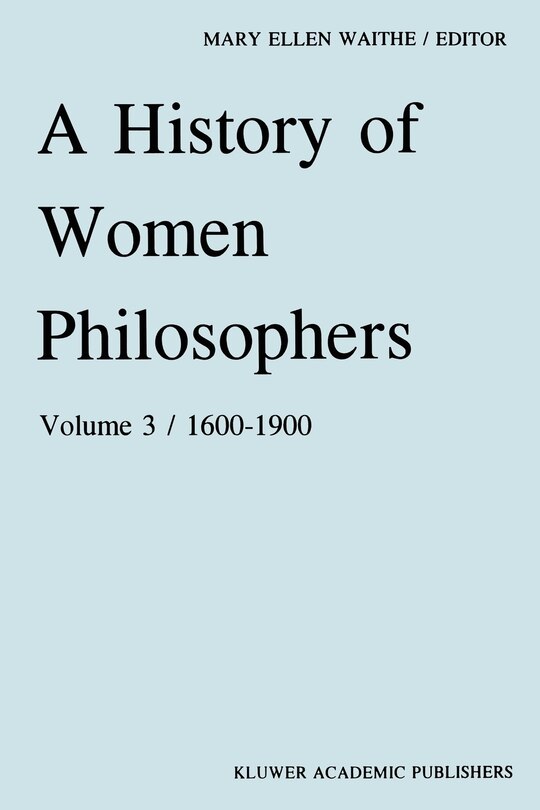Front cover_A History of Women Philosophers