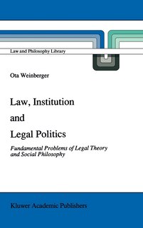 Couverture_Law, Institution and Legal Politics
