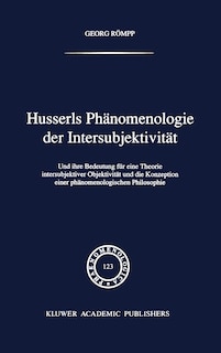 Front cover_Husserls Phänomenologie Der Intersubjektivität