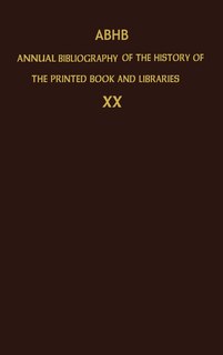 Front cover_ABHB Annual Bibliography of the History of the Printed Book and Libraries