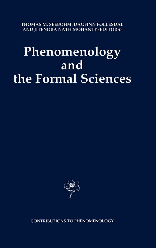 Couverture_Phenomenology and the Formal Sciences