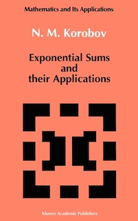 Front cover_Exponential Sums and Their Applications