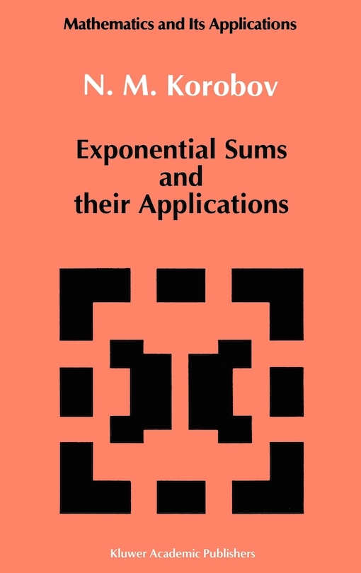 Front cover_Exponential Sums and Their Applications