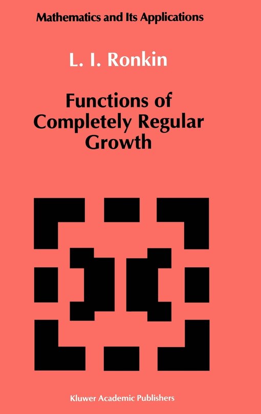 Couverture_Functions Of Completely Regular Growth