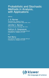 Front cover_Probabilistic and Stochastic Methods in Analysis, with Applications