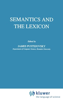 Front cover_Semantics and the Lexicon