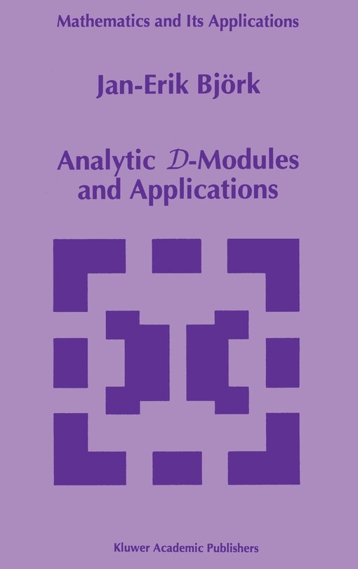 Front cover_Analytic D-Modules and Applications