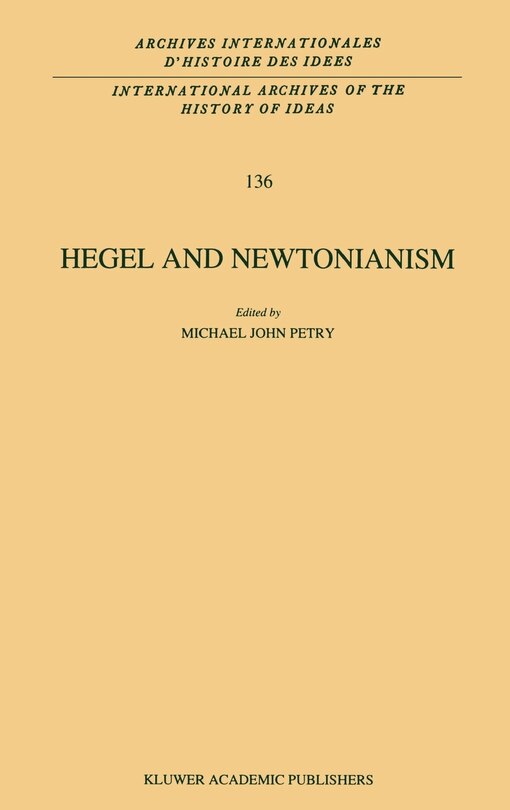 Front cover_Hegel And Newtonianism