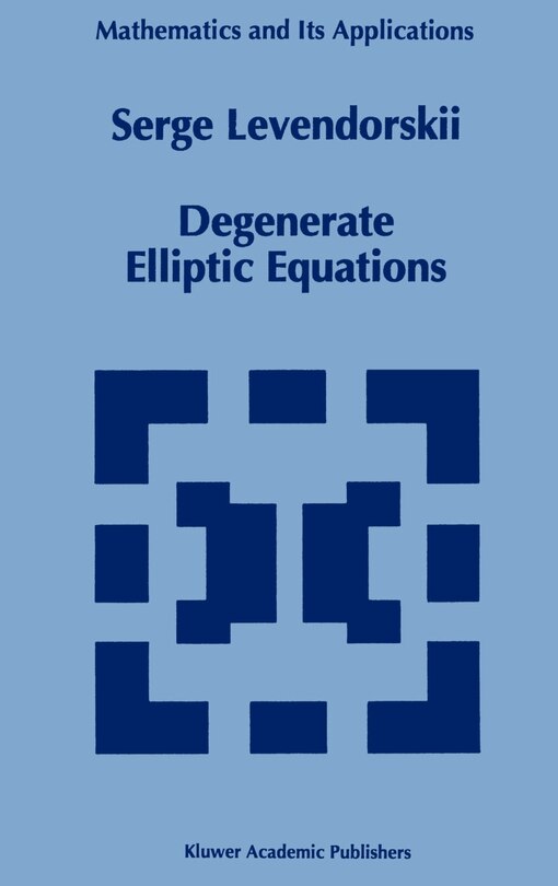 Couverture_Degenerate Elliptic Equations