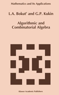 Couverture_Algorithmic And Combinatorial Algebra