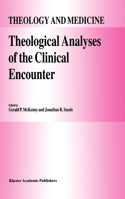 Couverture_Theological Analyses Of The Clinical Encounter