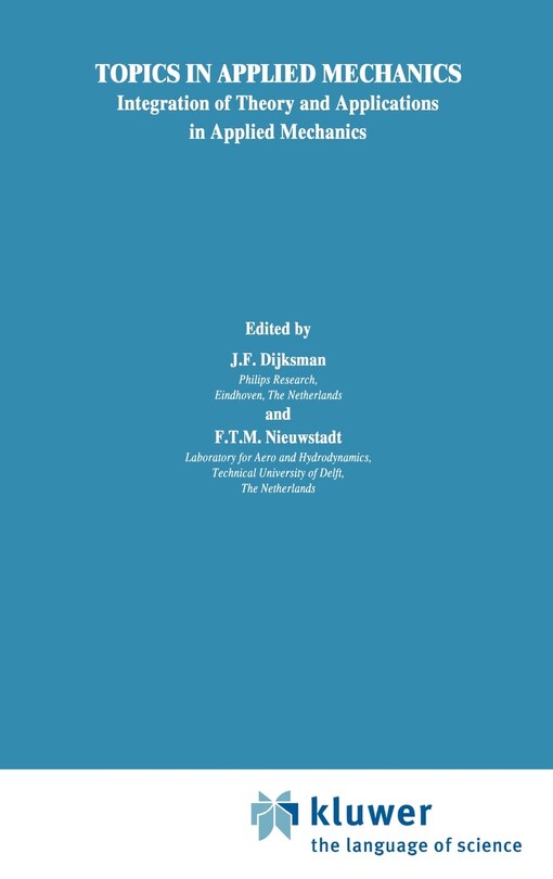 Front cover_Topics in Applied Mechanics