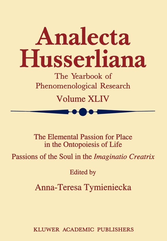 Front cover_The Elemental Passion for Place in the Ontopoiesis of Life