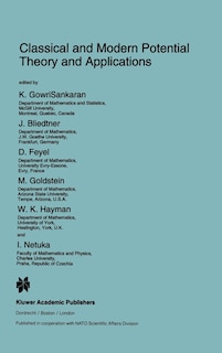 Front cover_Classical and Modern Potential Theory and Applications