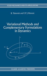 Couverture_Variational Methods And Complementary Formulations In Dynamics