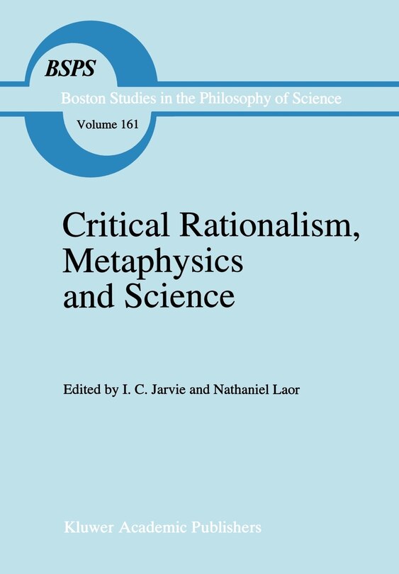 Front cover_Critical Rationalism, Metaphysics and Science