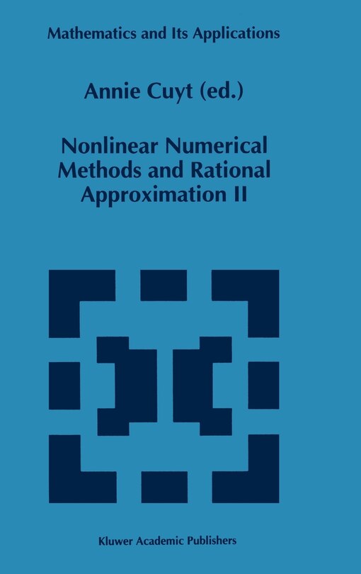 Front cover_Nonlinear Numerical Methods and Rational Approximation II