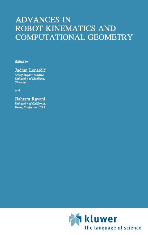 Front cover_Advances In Robot Kinematics And Computational Geometry