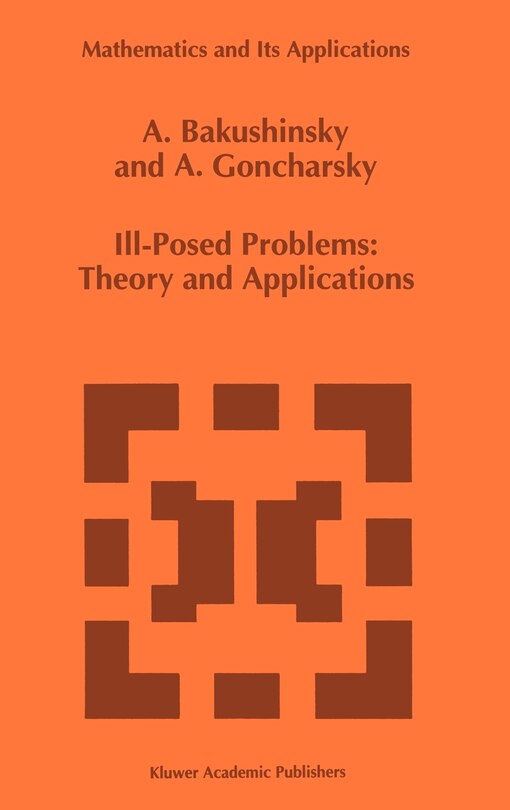 Couverture_Ill-Posed Problems: Theory and Applications