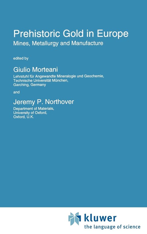 Front cover_Prehistoric Gold in Europe