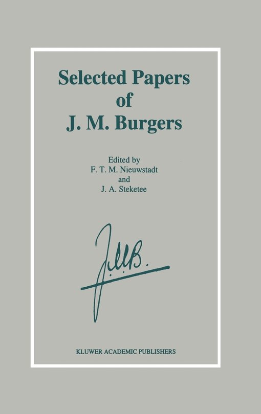 Front cover_Selected Papers of J. M. Burgers