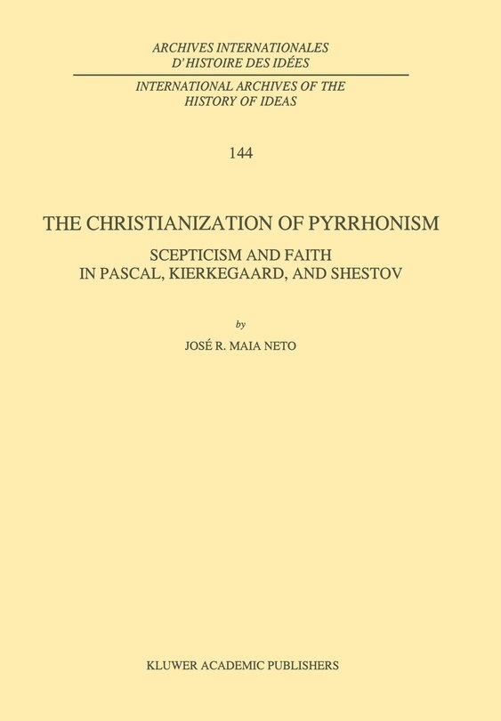Front cover_The Christianization of Pyrrhonism