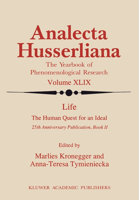 Couverture_Life the Human Quest for an Ideal
