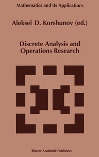 Front cover_Discrete Analysis and Operations Research