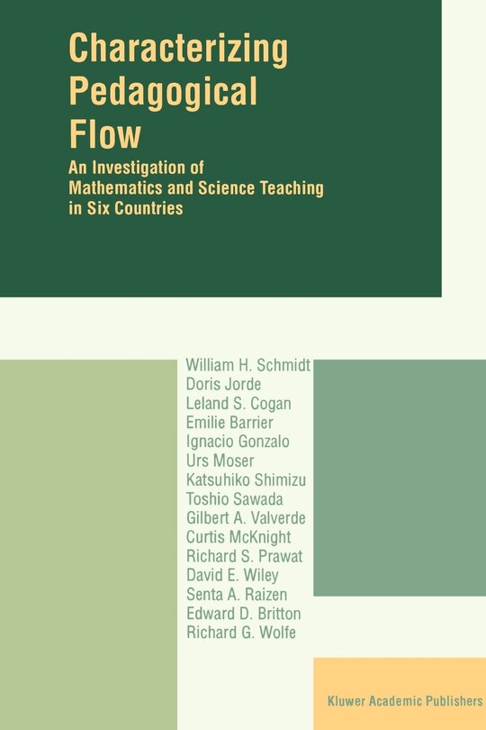 Couverture_Characterizing Pedagogical Flow