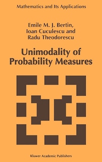 Couverture_Unimodality Of Probability Measures