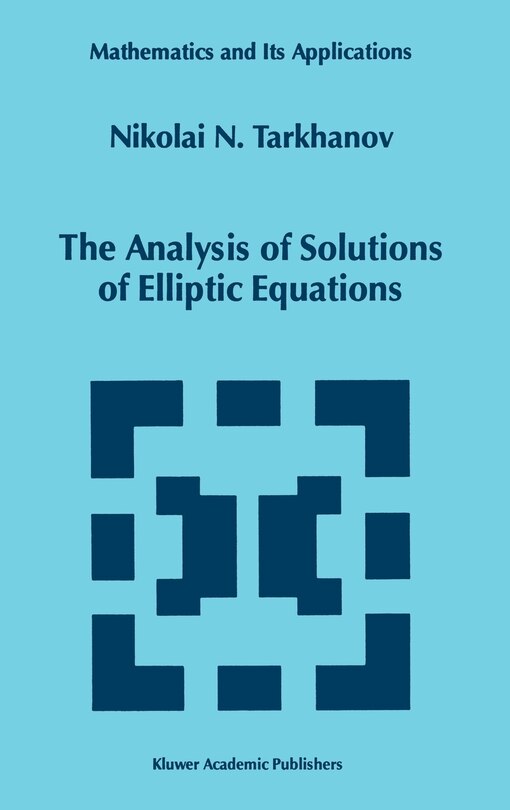 Couverture_The Analysis of Solutions of Elliptic Equations