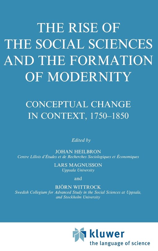Front cover_The Rise of the Social Sciences and the Formation of Modernity