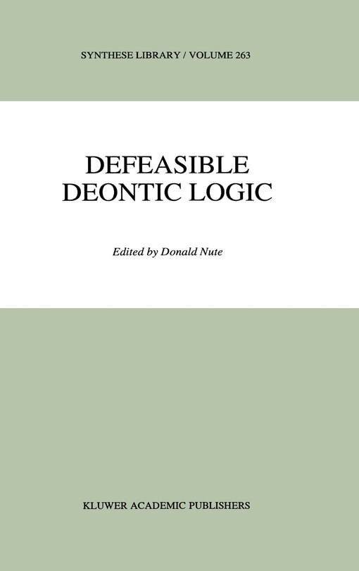 Front cover_Defeasible Deontic Logic
