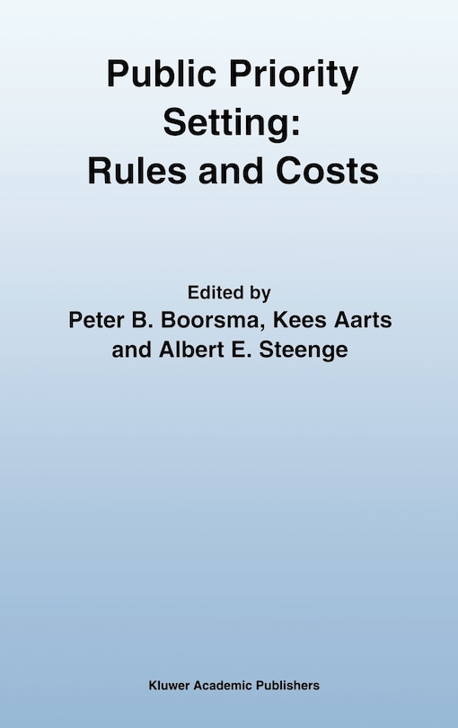 Couverture_Public Priority Setting: Rules and Costs