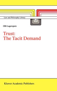 Front cover_Trust: The Tacit Demand