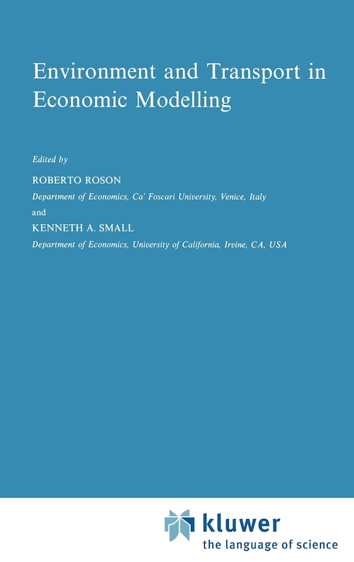 Front cover_Environment and Transport in Economic Modelling