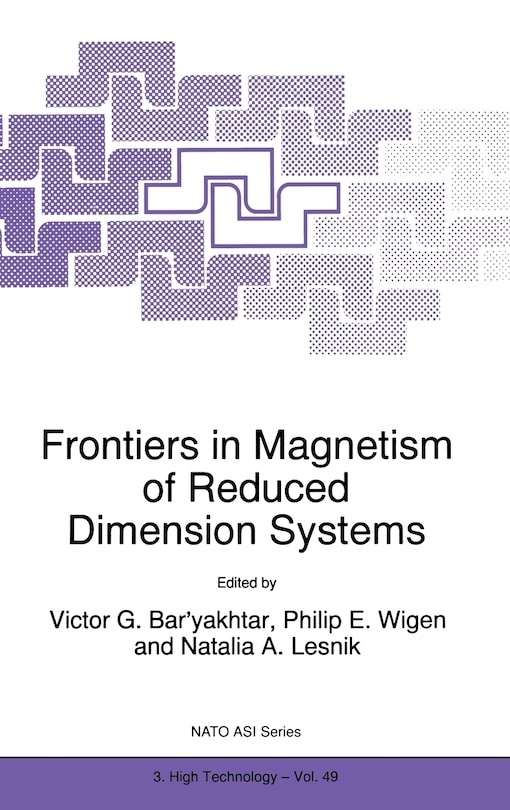 Front cover_Frontiers in Magnetism of Reduced Dimension Systems