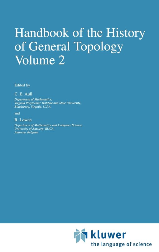 Front cover_Handbook of the History of General Topology