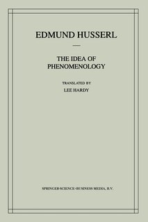 Front cover_The Idea Of Phenomenology