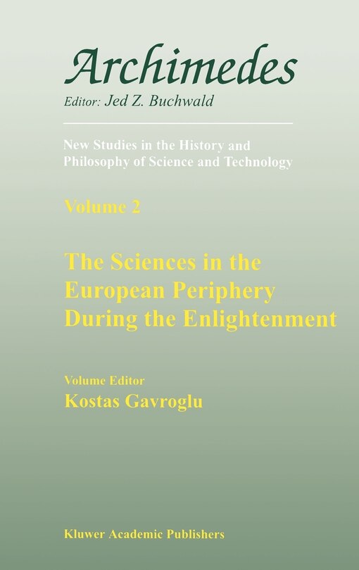 Front cover_The Sciences in the European Periphery During the Enlightenment