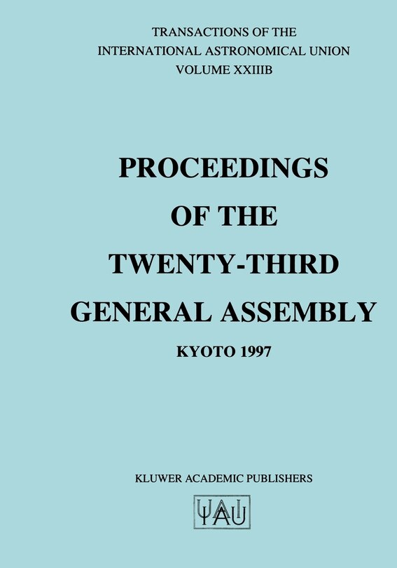Front cover_Transactions of the International Astronomical Union, Volume XXIIIB