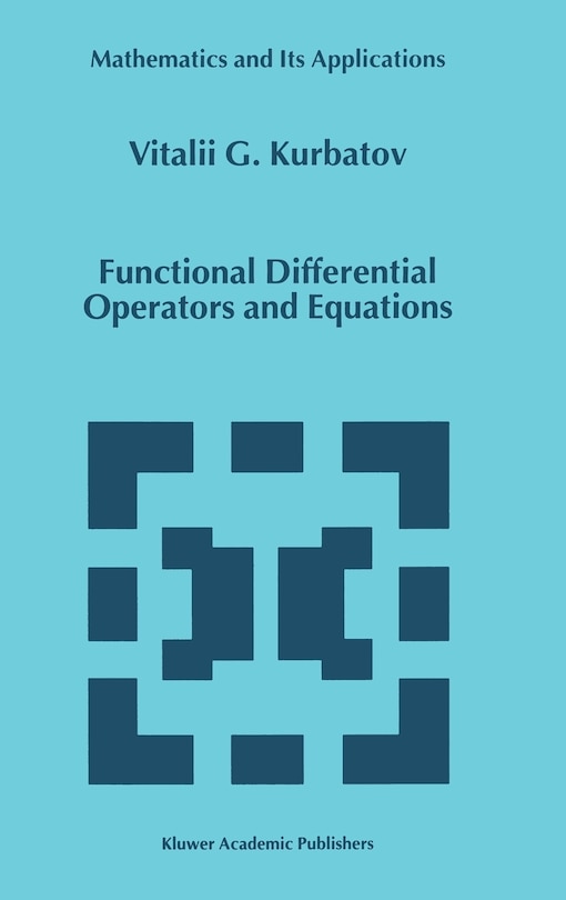 Front cover_Functional Differential Operators and Equations