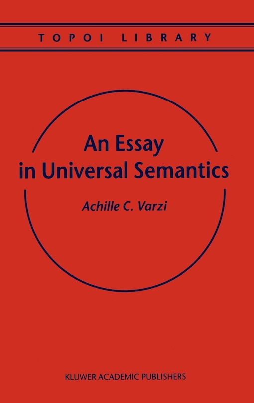 Front cover_An Essay in Universal Semantics