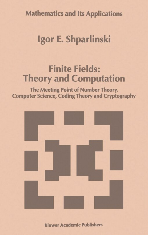 Couverture_Finite Fields: Theory And Computation