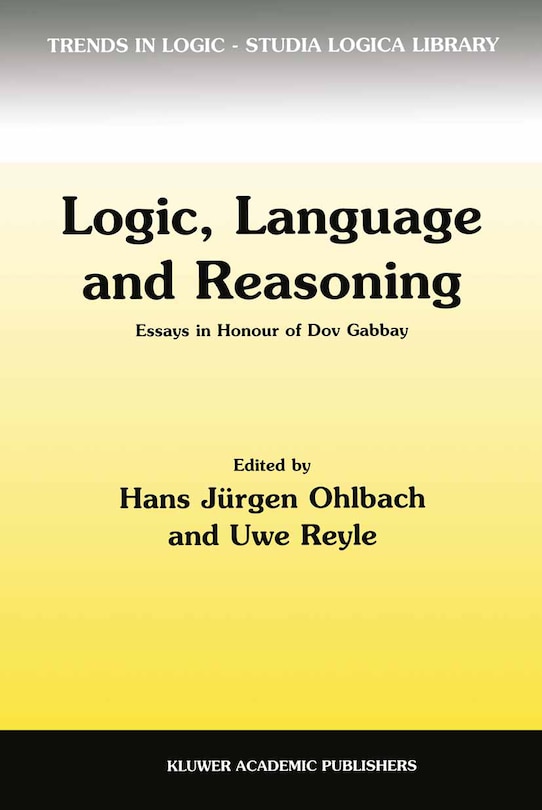 Front cover_Logic, Language and Reasoning