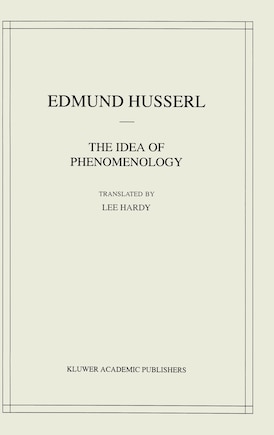 The Idea Of Phenomenology