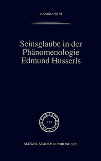 Front cover_Seinsglaube in der Phänomenologie Edmund Husserls