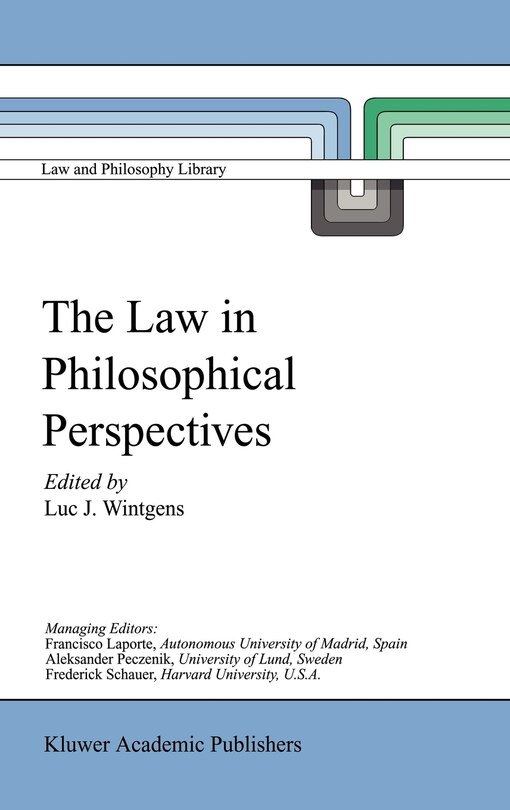 Couverture_The Law in Philosophical Perspectives